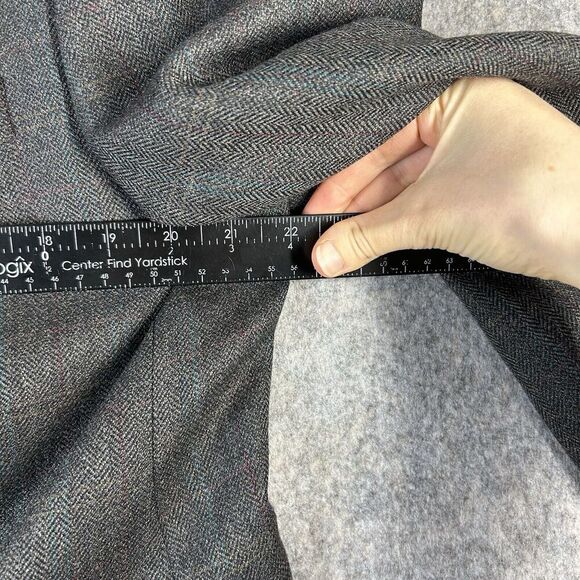 Vintage Ralph Lauren Blazer 100% Lambswool Mens Size 42R Gray Plaid Sports Coat - Picture 8 of 11